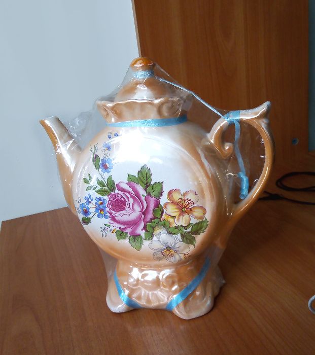 Декоративный чайник-кувшин керамический (объем 1,5 литра)