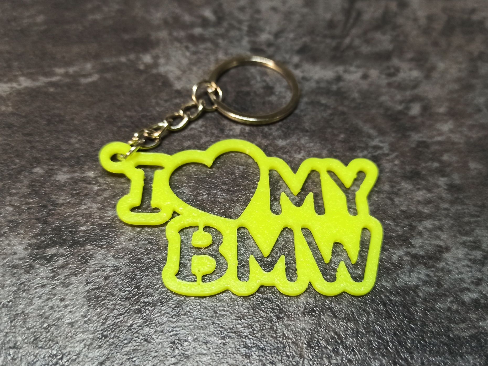 Elastyczny brelok I LOVE MY BMW