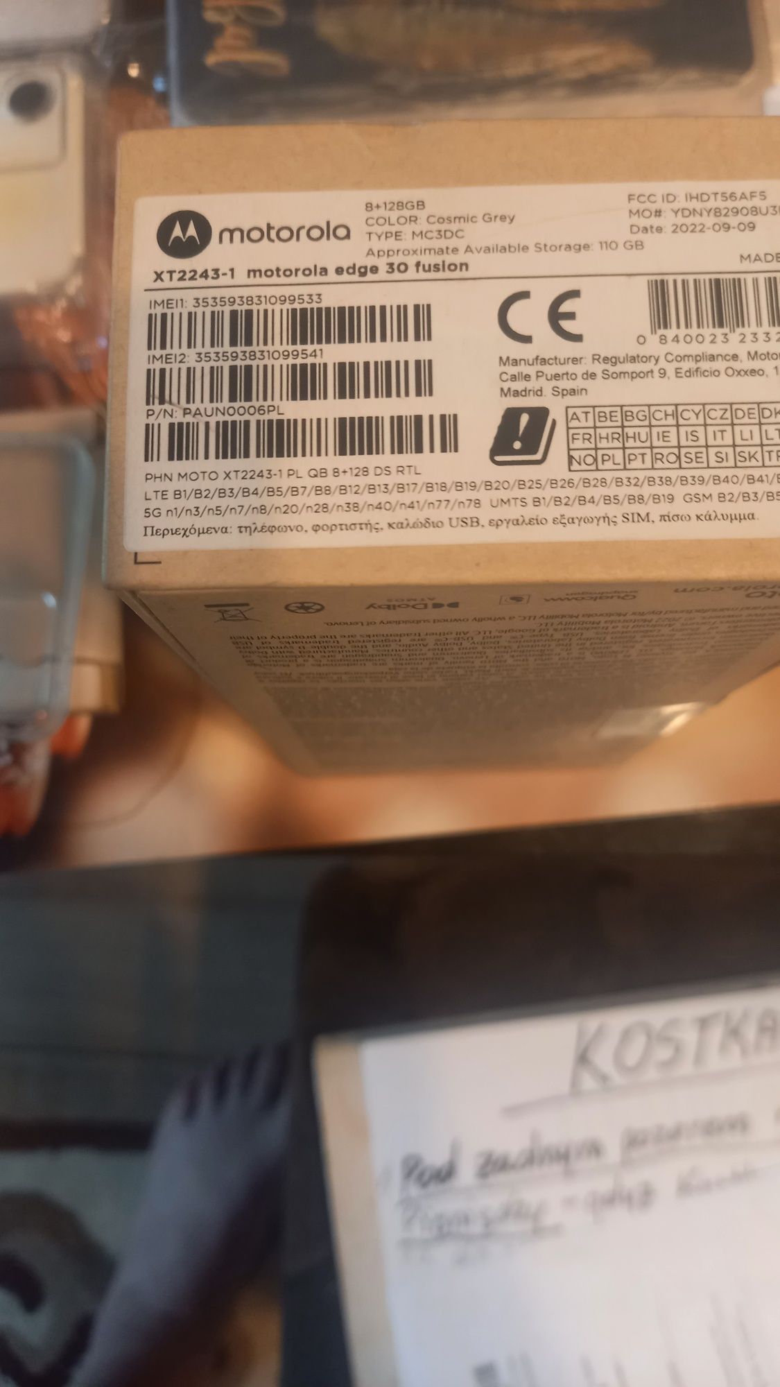 ,,Motorola EDGE 30 Fusion"na Gwarancji. 8/128 GB. 144 Hz , 5G