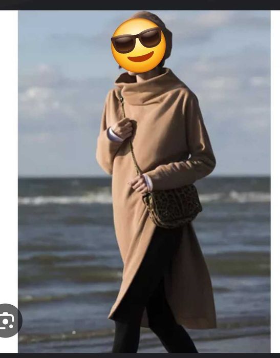 Fuksiara tunika z rozcięciem Risk made in Warsaw