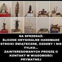 Piękne Stroiki i ozdoby choinkowe Handmade