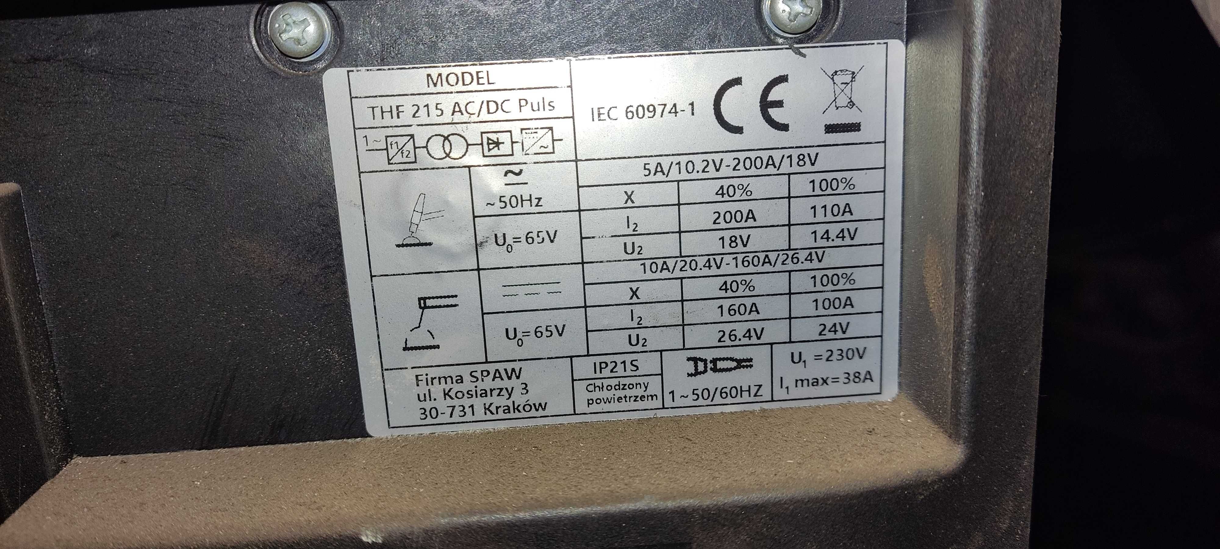 Tig inverter MAGNUM THF 215