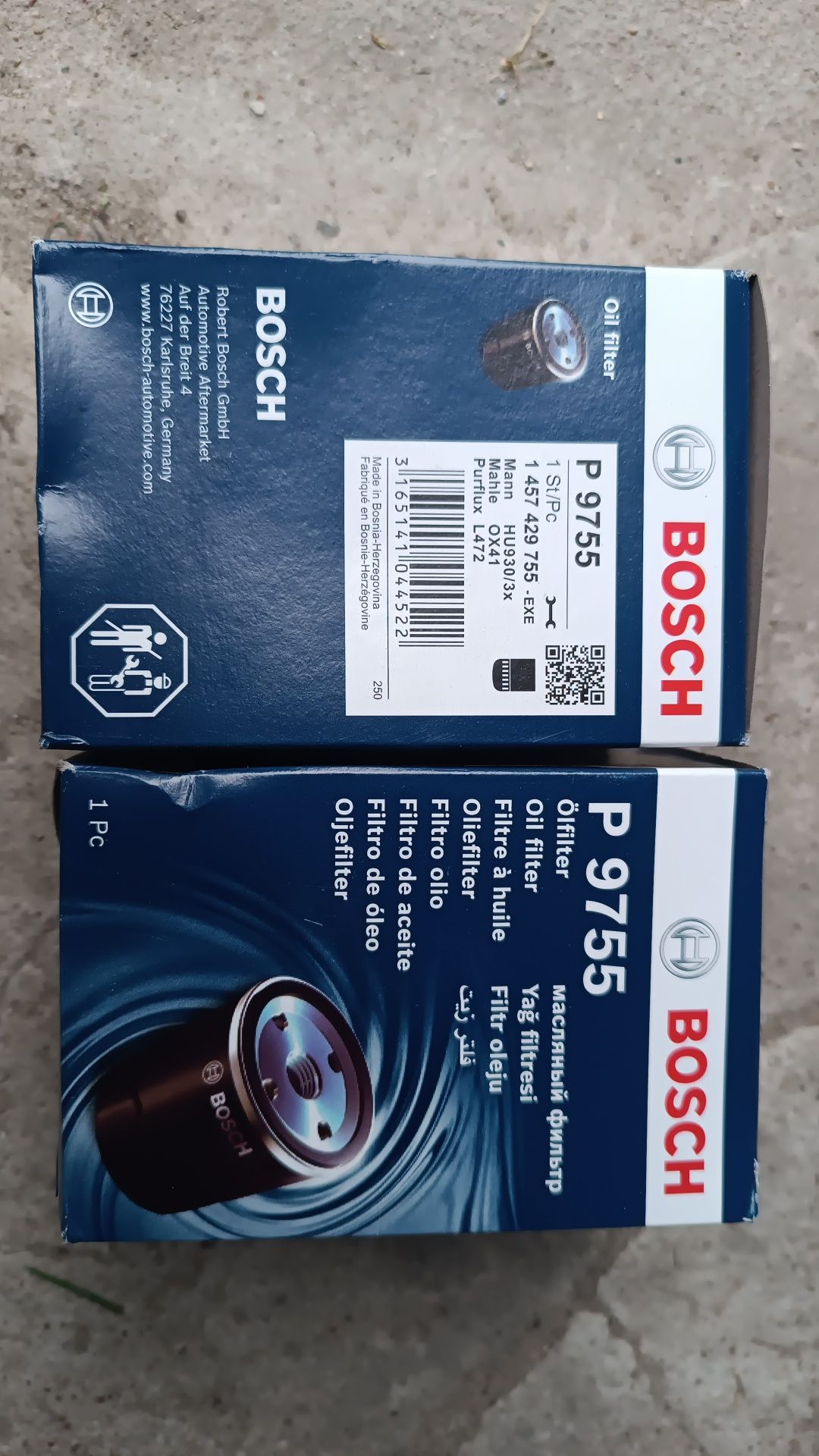 Zestaw filtrów i olej, kupiony do BMW E60 523i z 2009 roku