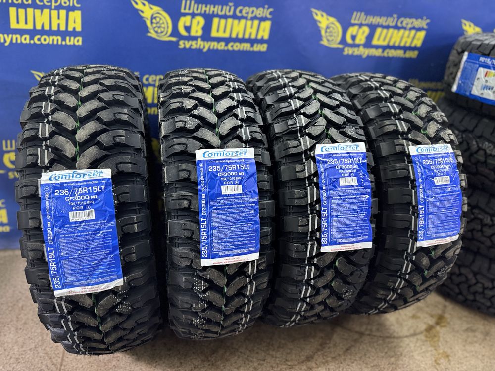 Болотні всесезонні шини 235/75R15 Comforser CF3000 MT