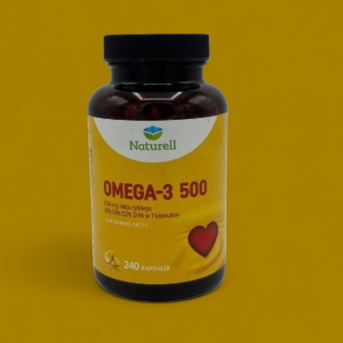 Naturell Premium Omega 3 Kapsułki-500 mg, suplement diety 240 szt.