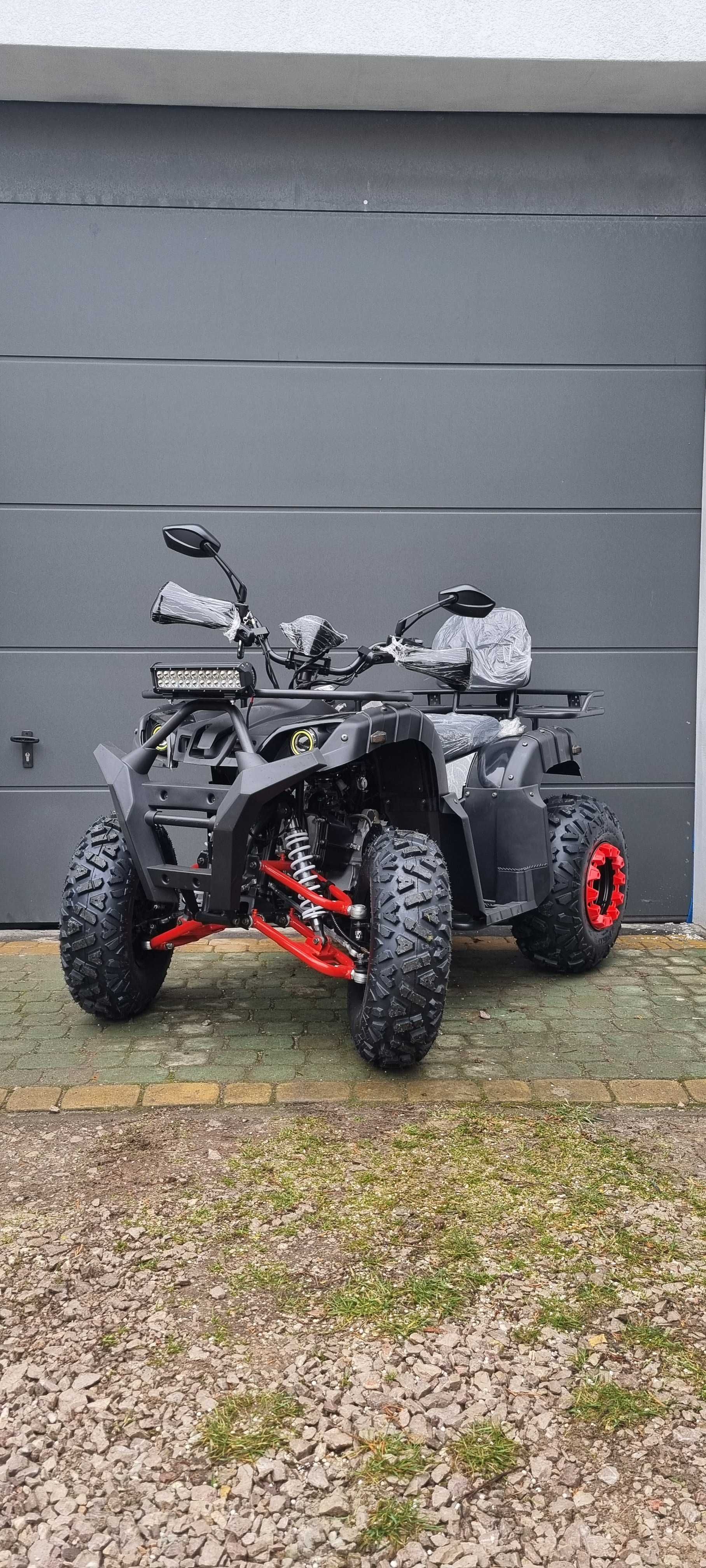 Quad ATV 200A HUMMER MAX KOŁO 10" Czarno Czerwony