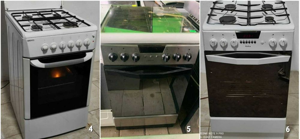 ПЛИТА Газова HANSA Amica 50 60см Гриль Газконтроль Б\у ВСІ МОДЕЛІ