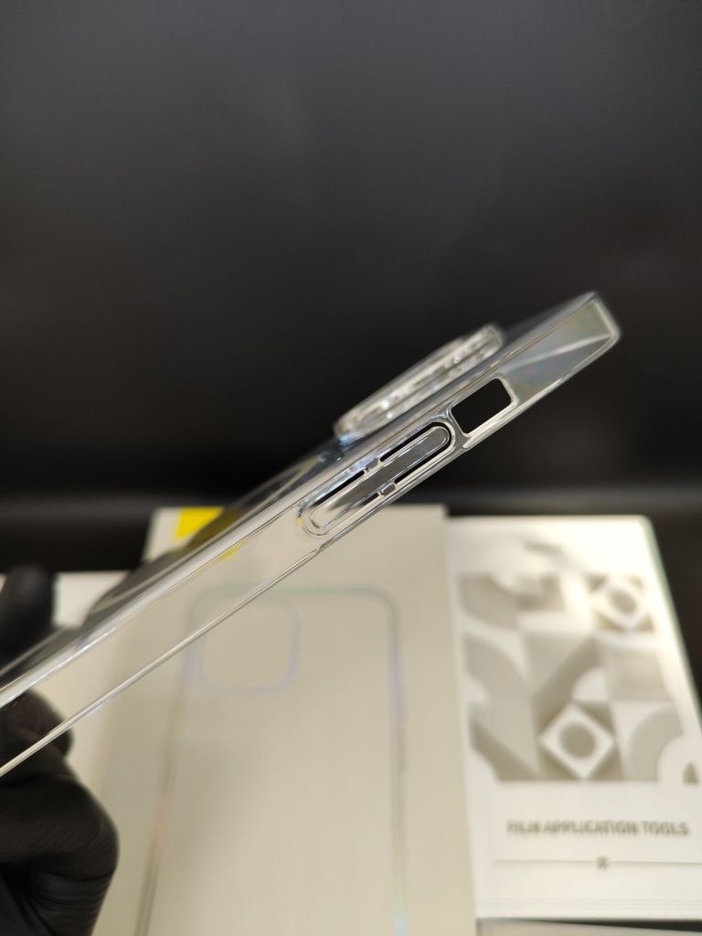 Чехол Baseus MagSafe для Apple iPhone + защитное стекло. Запакованный