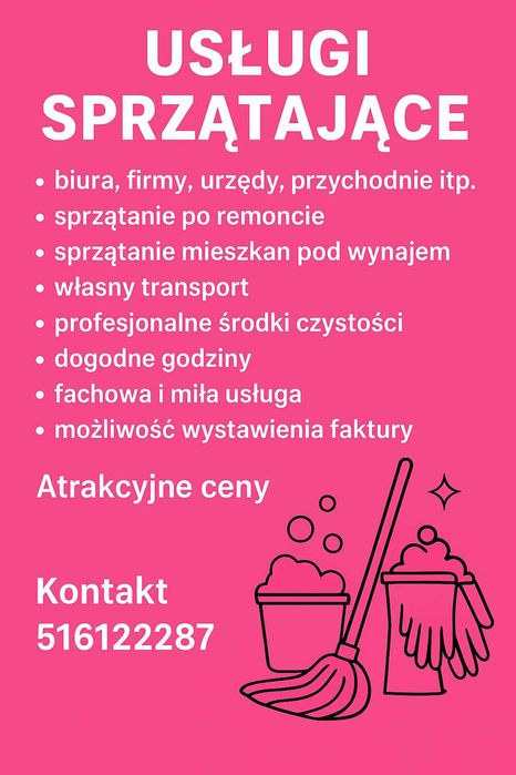 Usługi sprzątające