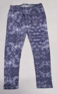 Legginsy getry ocieplane niebieskie 104