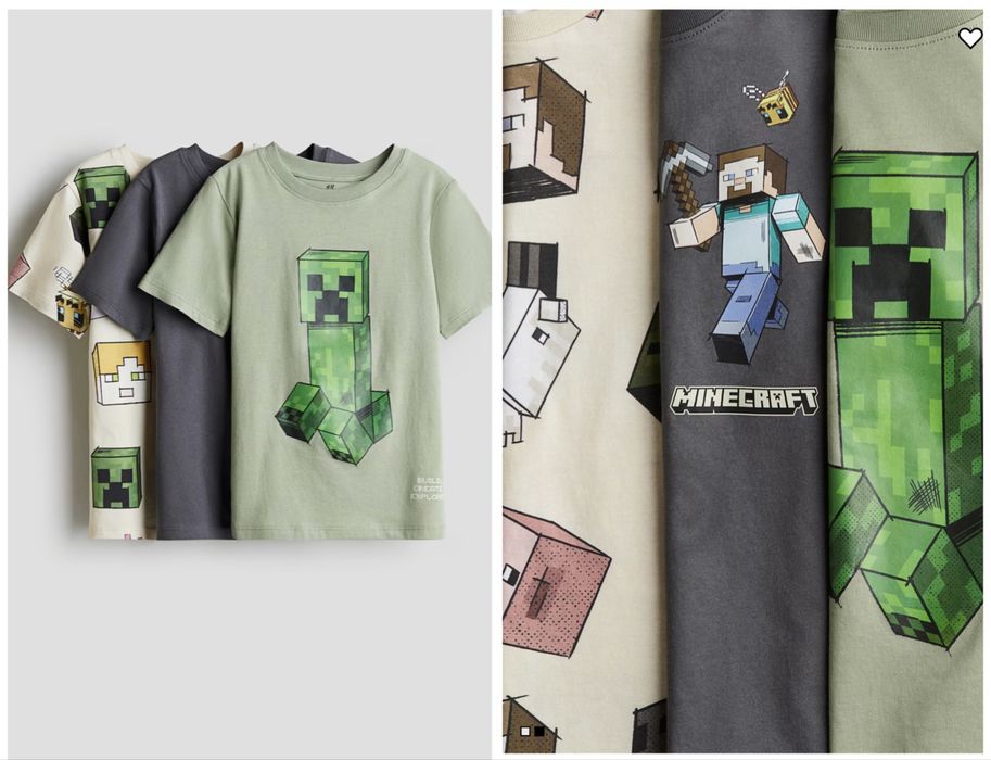 Minecraft Marvel від 110 до 140 Next H&M пижама летняя шорты штаны