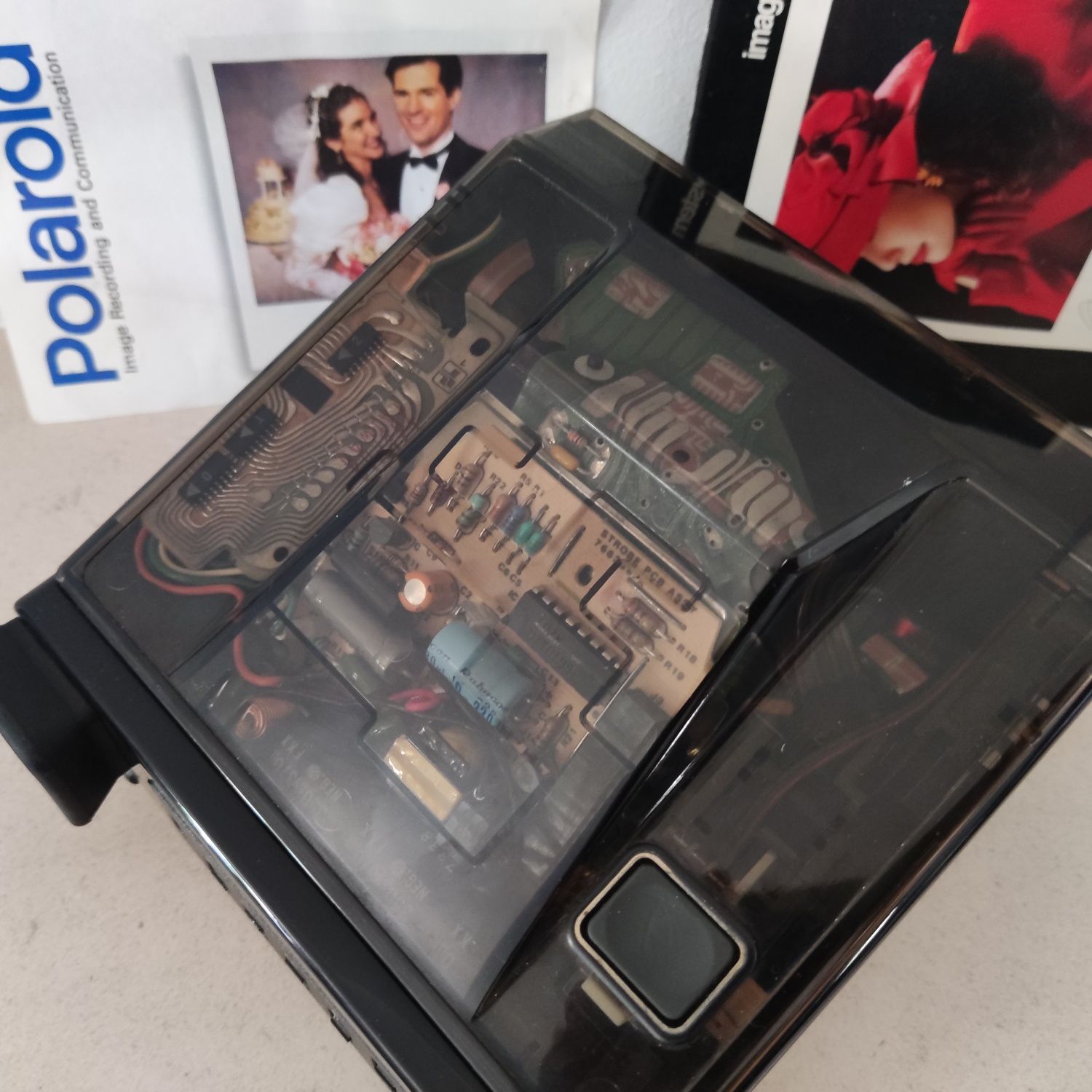 Polaroid Spectra ONYX (edição especial aniversário) caixa transparente