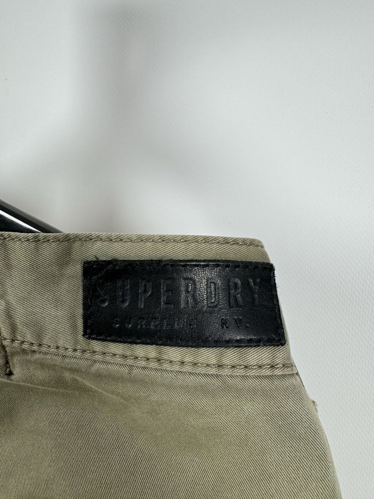 SuperDry spodnie cargo bojówki khaki W36 L32