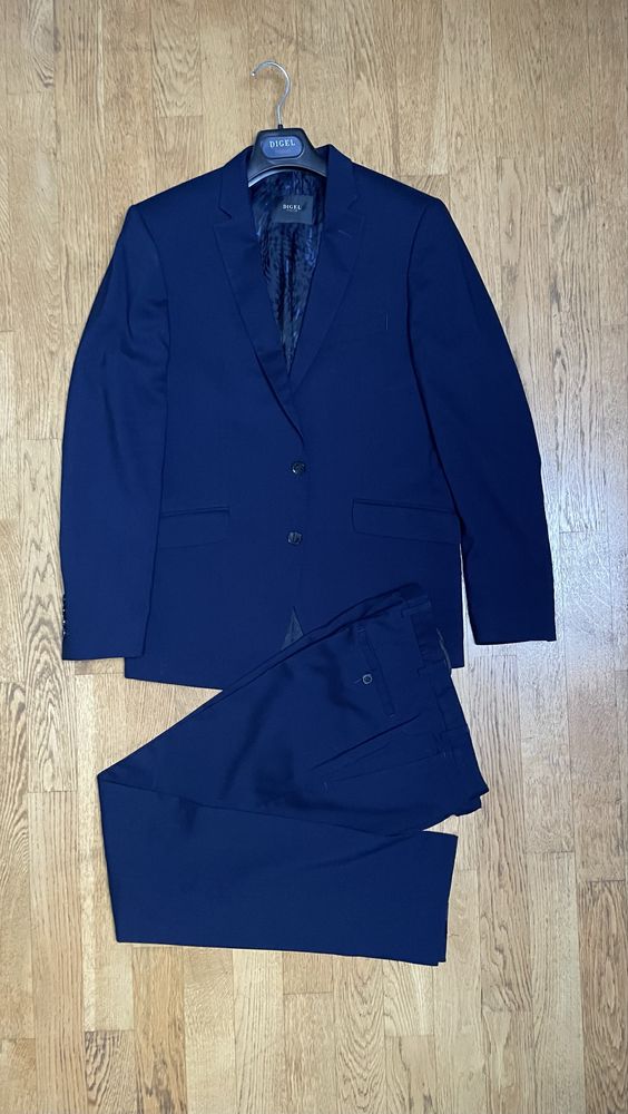 Garnitur Męski DIGEL Slim Fit, wzrost 176-182cm, spodnie 46 (W32)