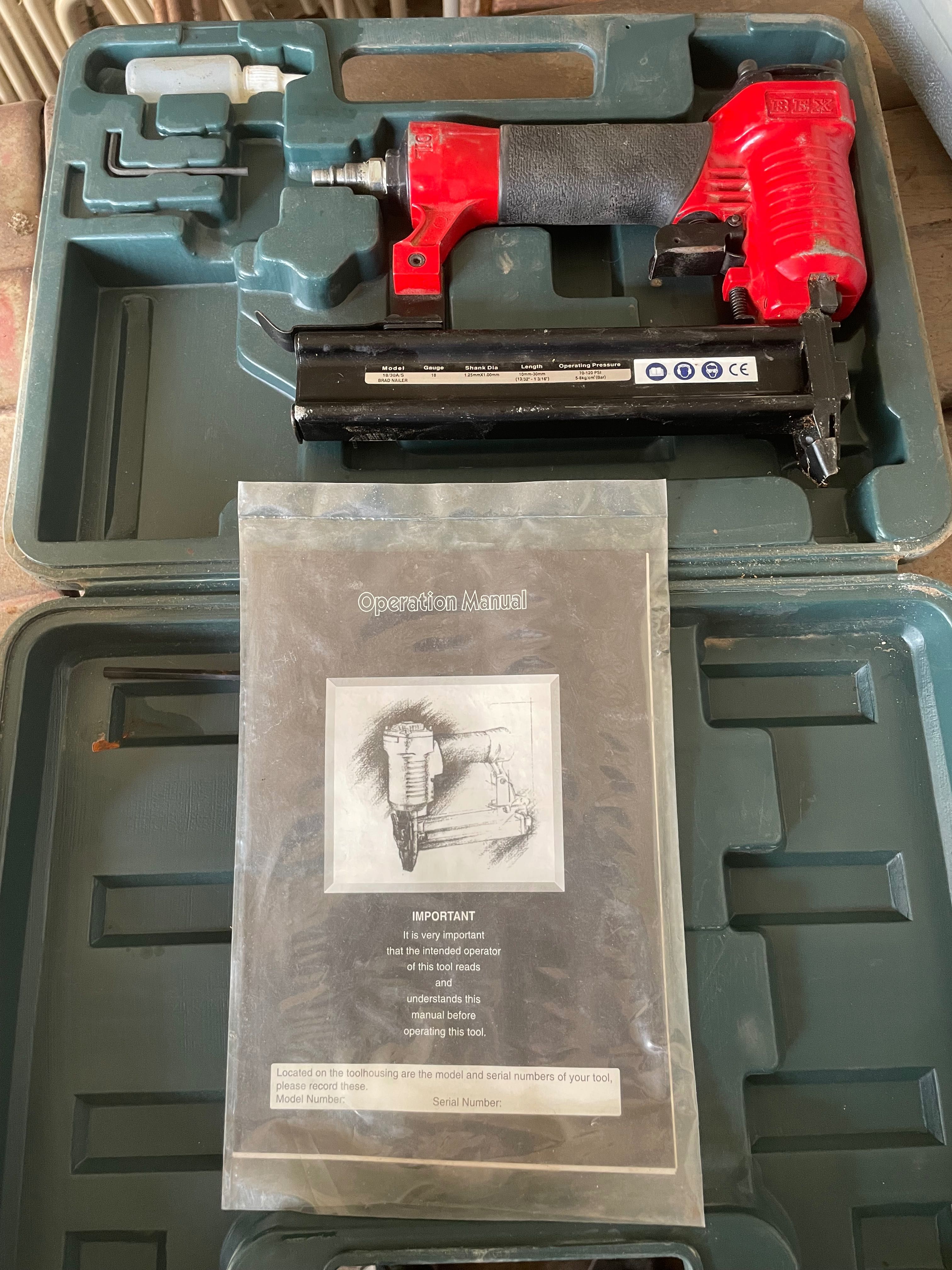Pistola de pregar BEX 18/30A/S Brad Nailer como nova