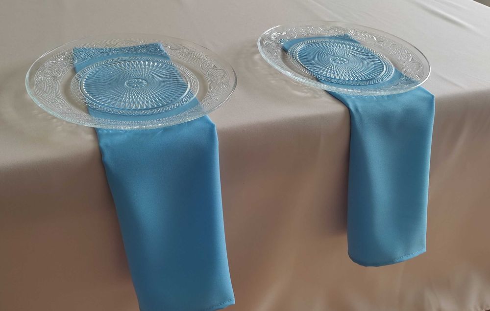 Serweta materiałowa bankietówka bankietowa brudny róż różowa przyjęcie