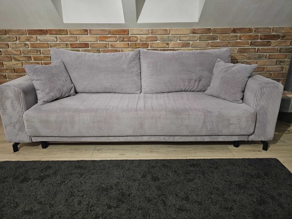 Sofa sztruksowa 3- osobowa