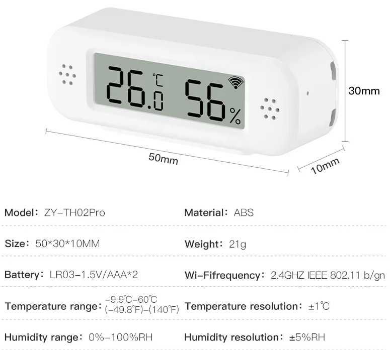 Wi-Fi датчик температури та вологості або датчик руху TUYA