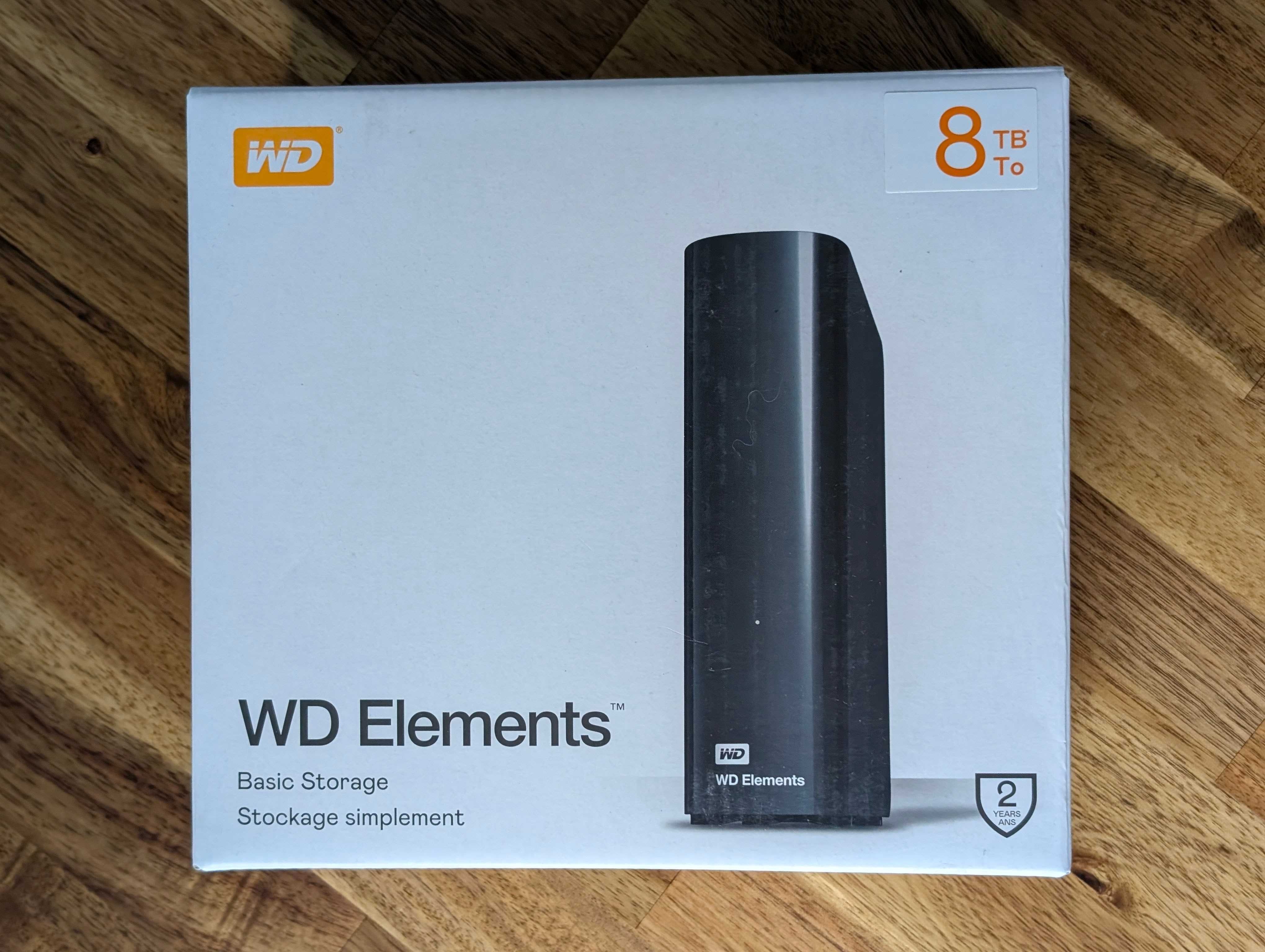 Obudowa dysku zewnętrznego WD Elements 8 TB