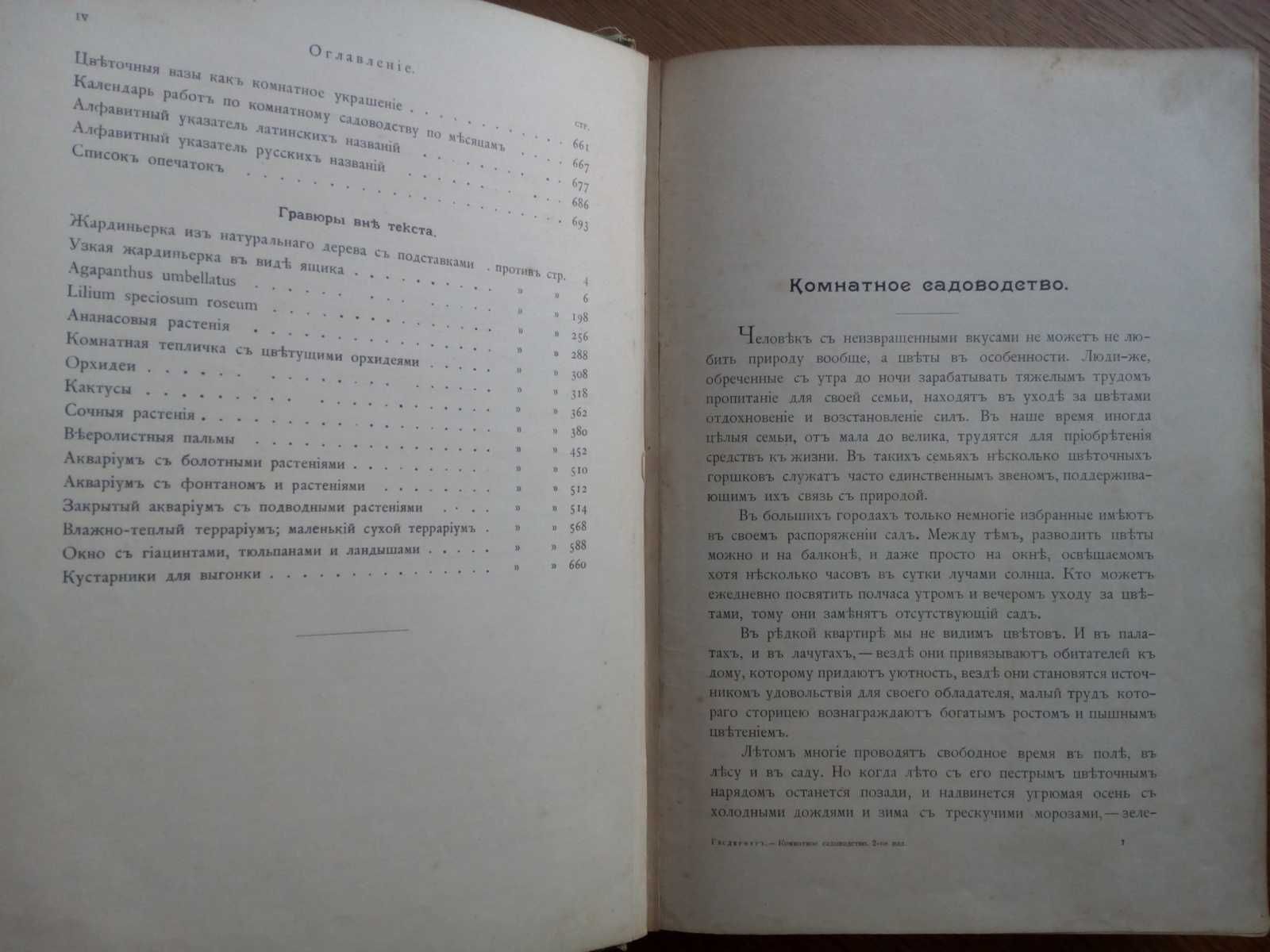 Комнатное садоводство 1904г. Практическое руководство с иллюстрациями!