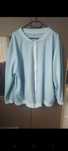 Bluza bomberka plus size 48-52 niebieska baby blue zamek karko