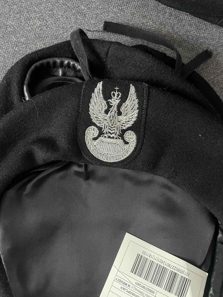 Beret czarny wojskowy rozmiar 55 56 57