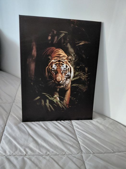 Quadro em tela tigre