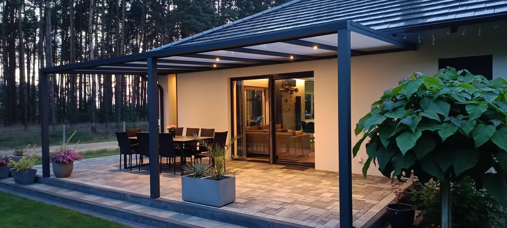 Zadaszenie tarasowe 4*2.5 poliwęglan 16mm szybkie wykonanie Promocja