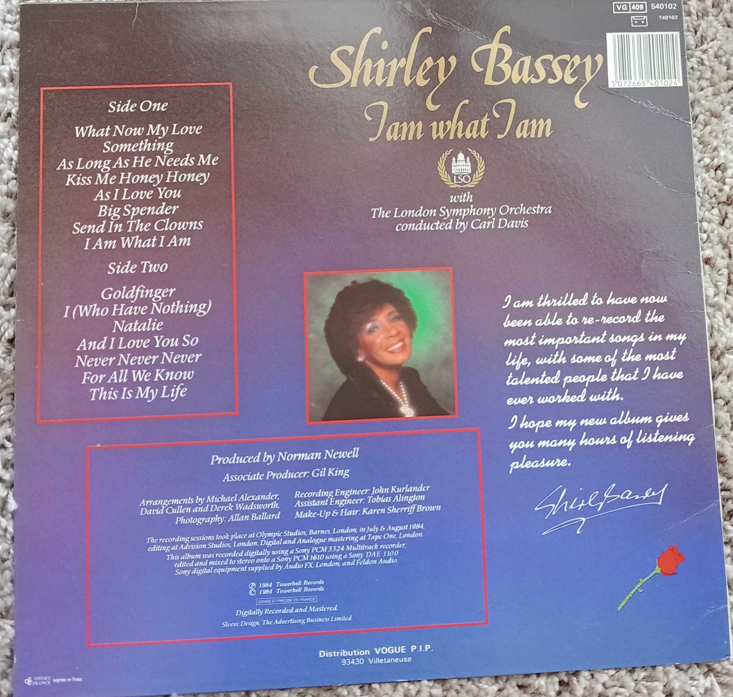 LP Vinil , Shirley Bassey,  I Am what I am