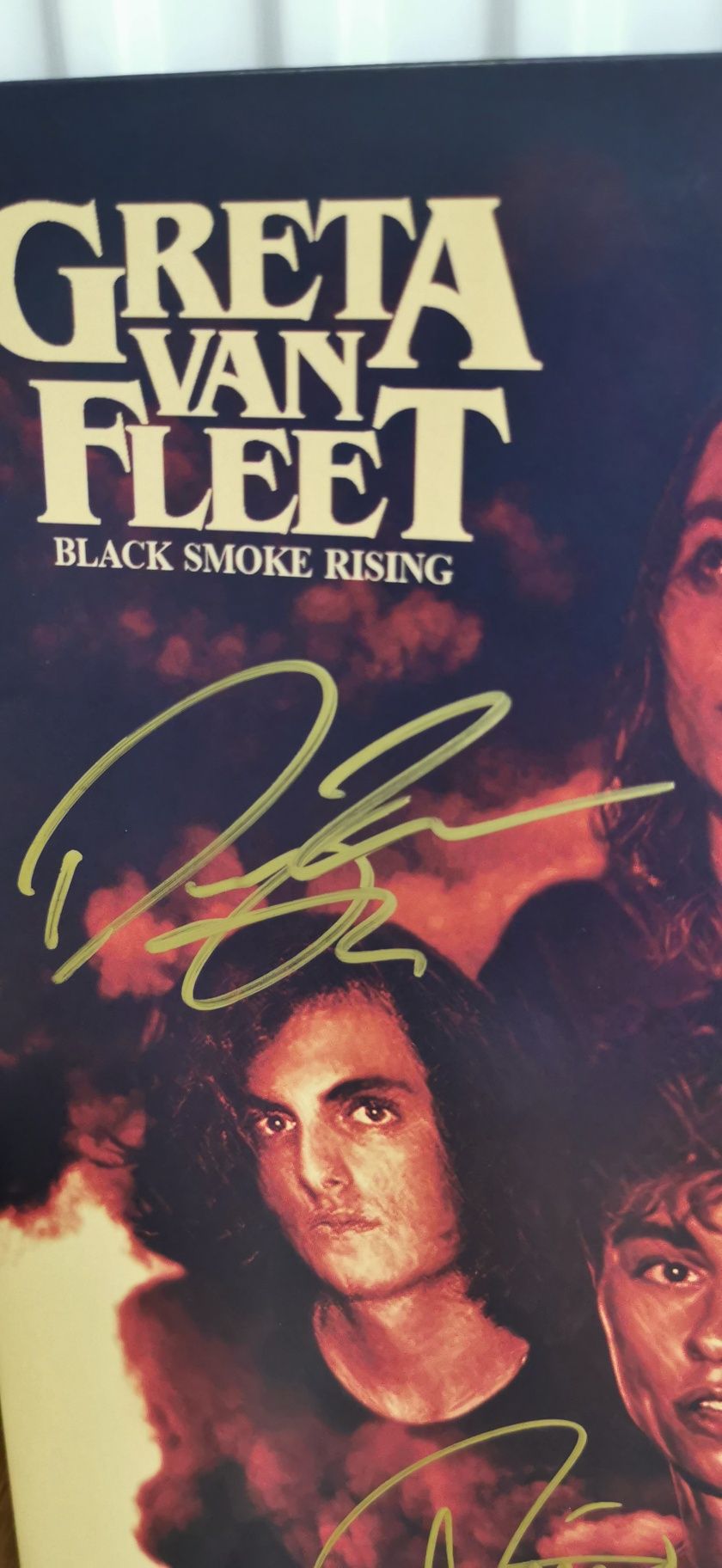 Greta van Fleet Black Smoke Rising winyl z autografami