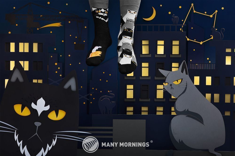Skarpety Black Cat - Many Mornings 43-46