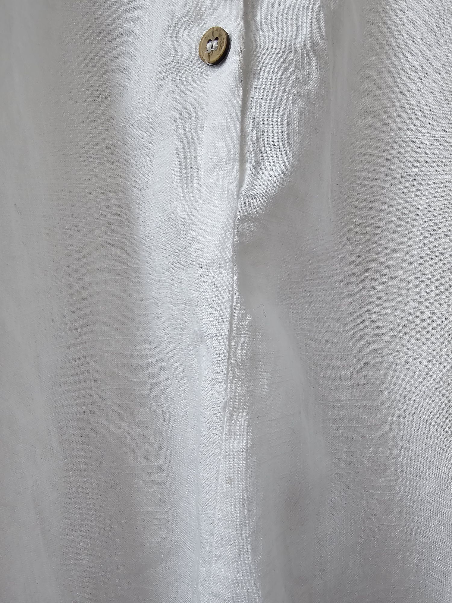 Next biała płócienna koszula bluzka 116