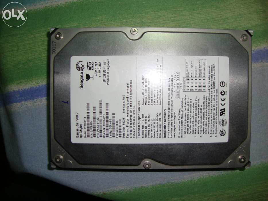 Disco hdd seagate 160 gb sata 3,5"