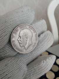Srebrna moneta 1/2 korony brytyjskiej 1912