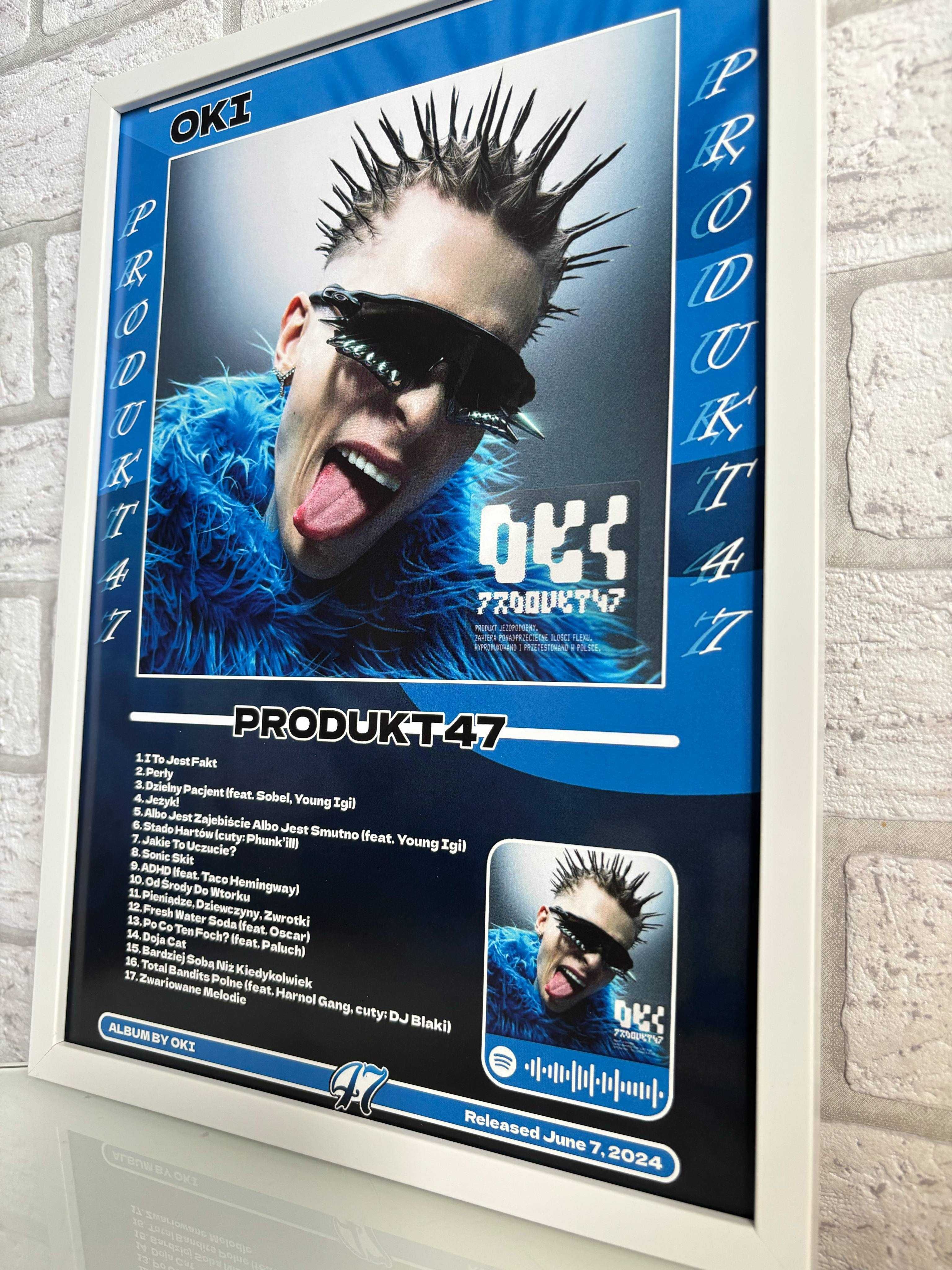 Plakat Oki "Produkt47" z ramką A4