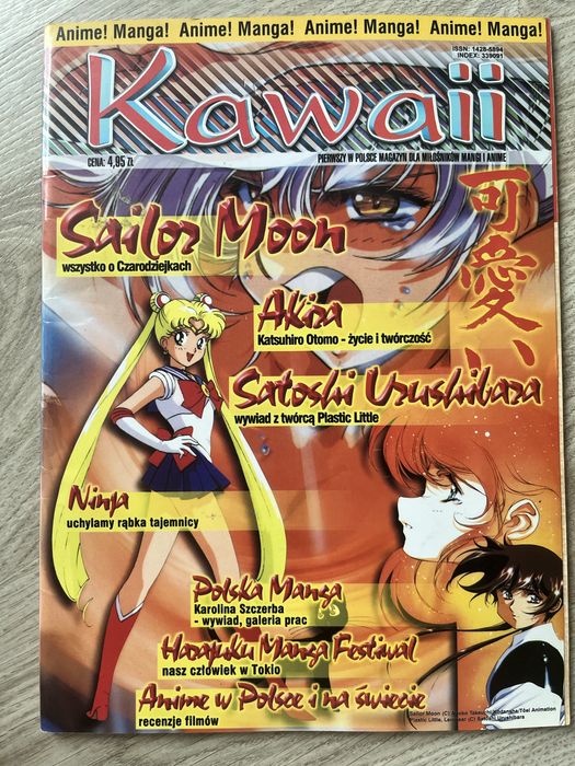 Magazyny manga i anime KAWAII - mega kolekcja z lat 90tych
