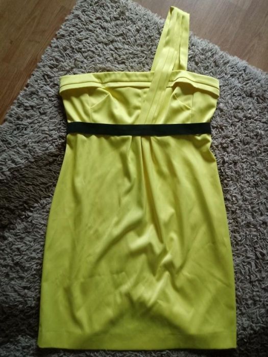 Nowa sukienka river island kanarkowa żółta rozm m 38