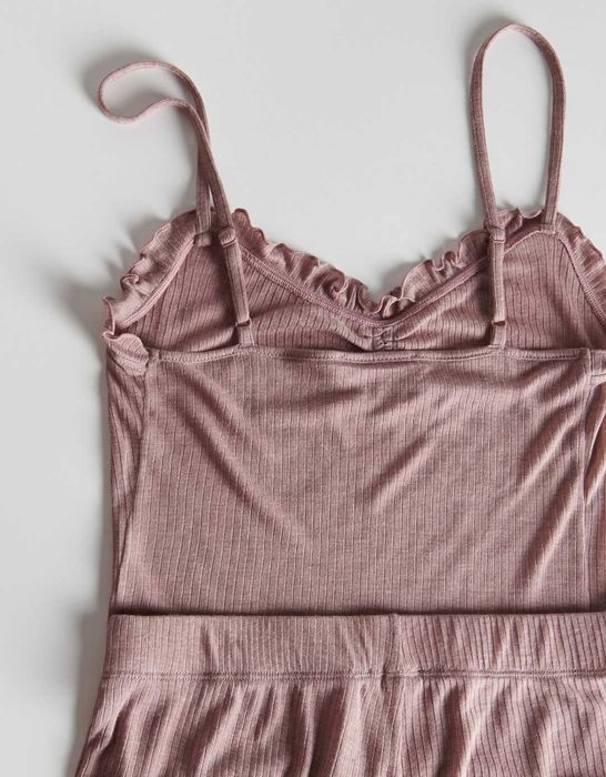 Piżama damska różowo-beżowa r. M Reserved