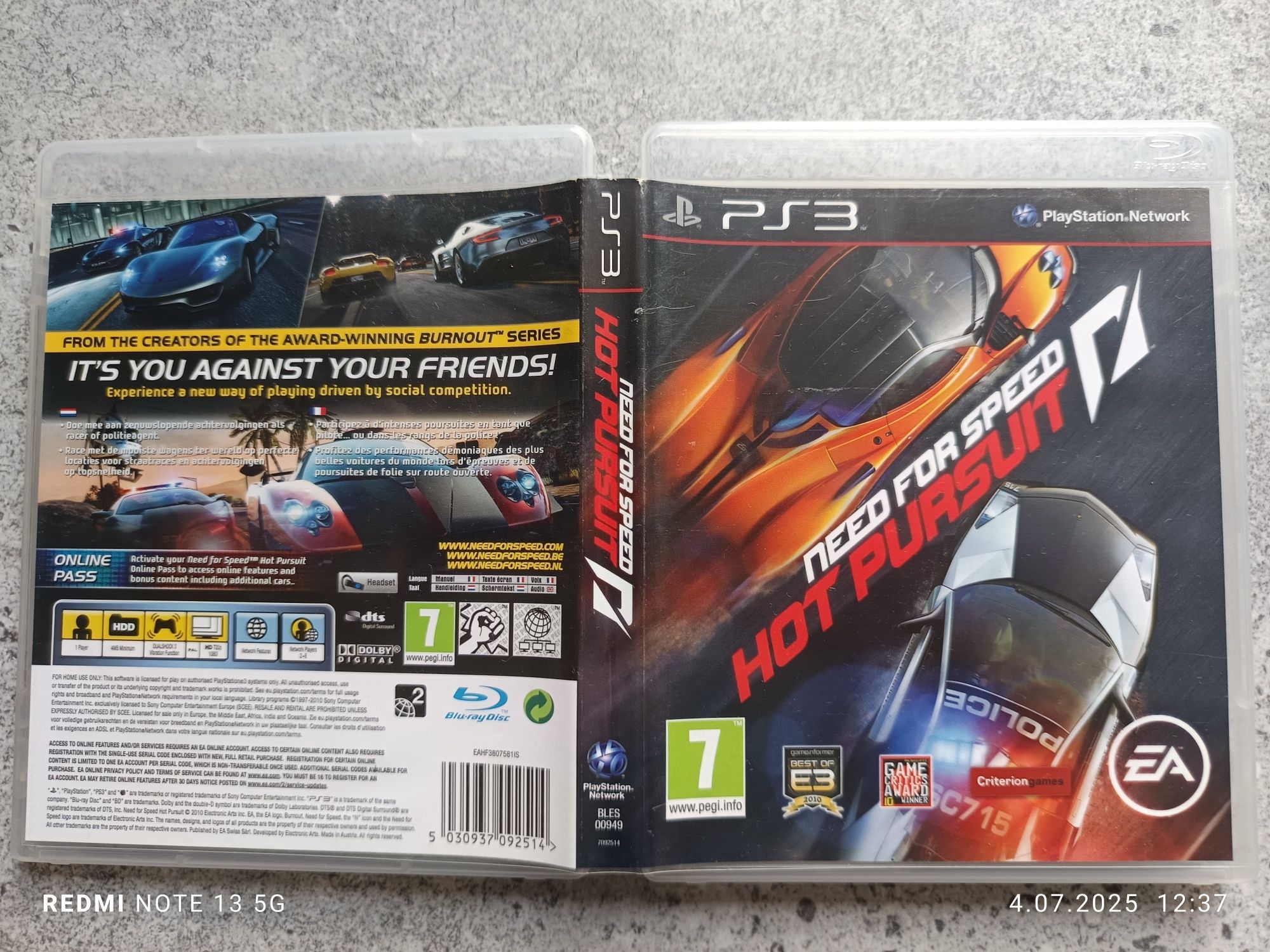 Need for Speed Hot Pursuit (PlayStation 3)