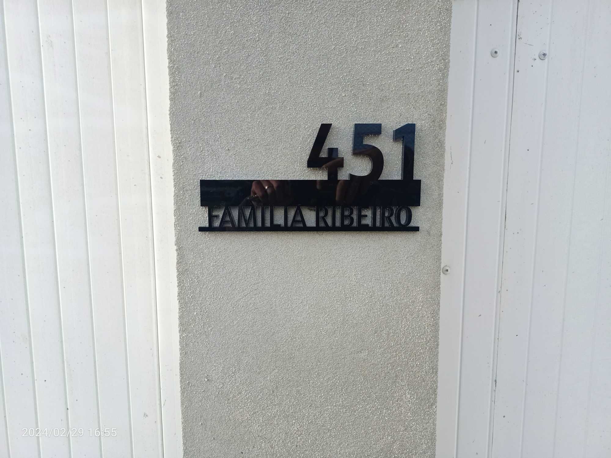 Placa numero de porta