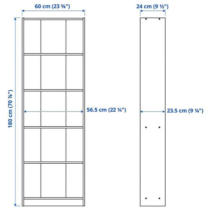 GERSBY
Estante Ikea GERSY, branco, 60x180 cm