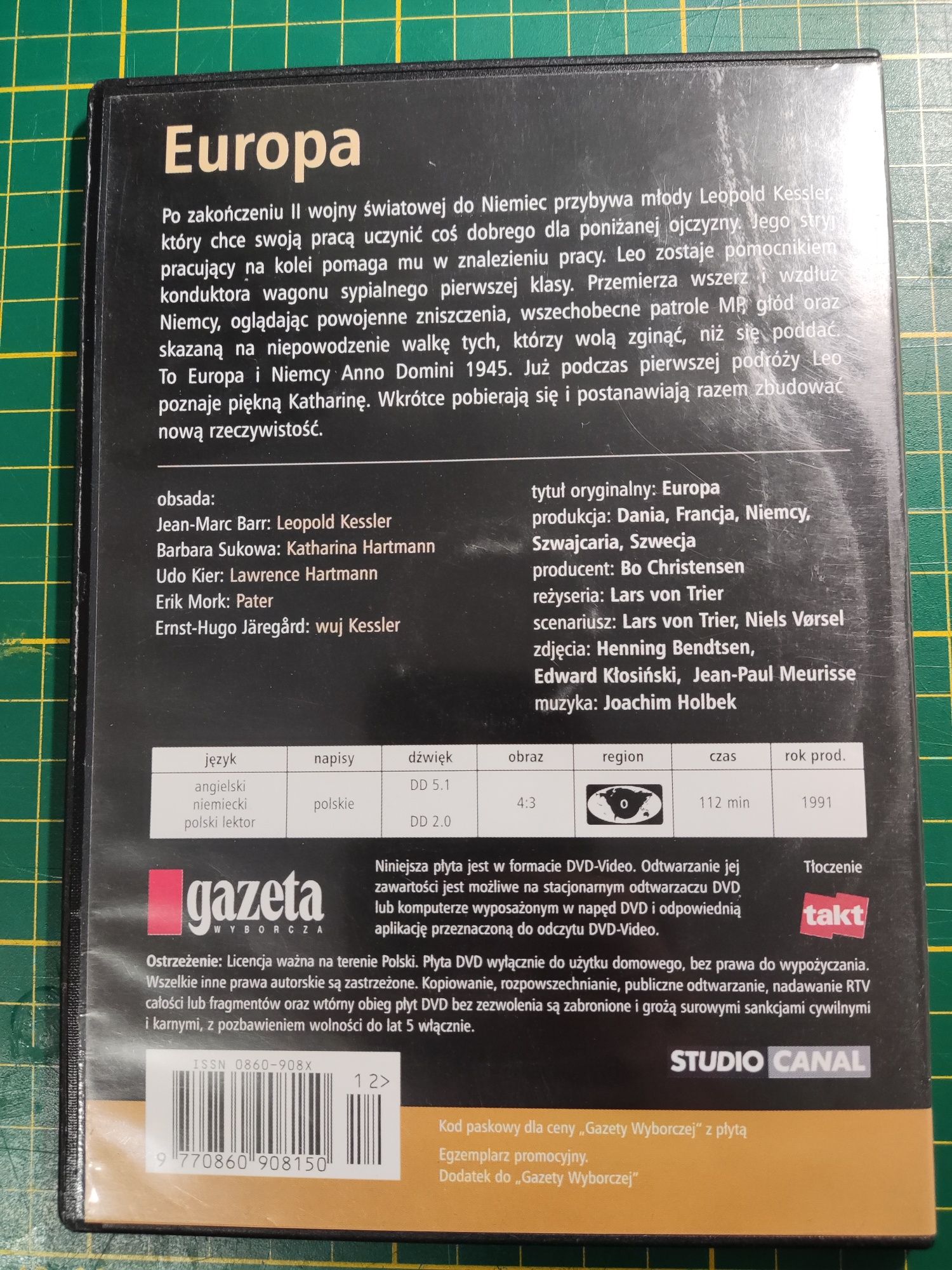 Film dvd Europa 1991