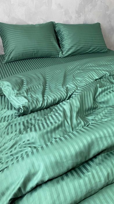 Premium Страйп Сатин Жакард Всі Розміри Оригінальна Туреччина Фабрика