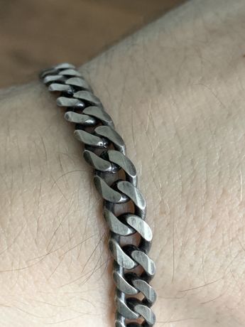 Мужской серебряный браслет, серебро 925 проба
