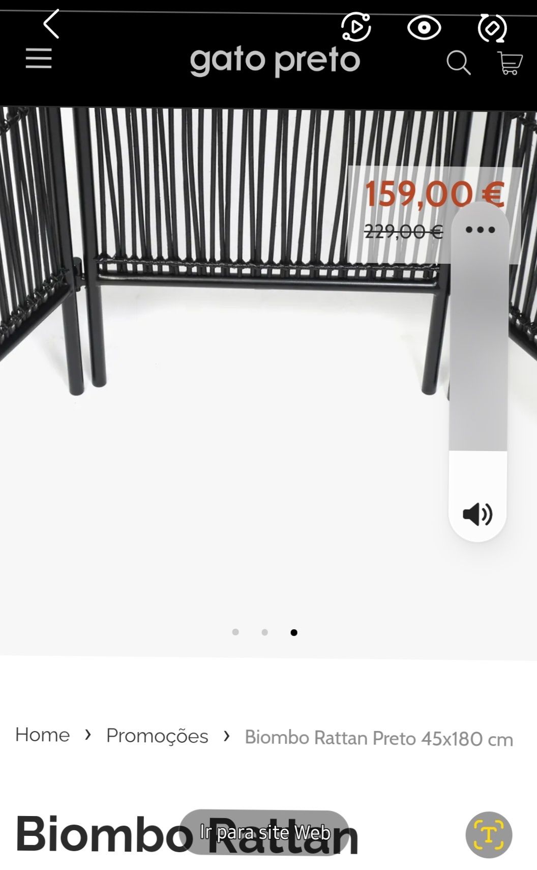 Biombo loja Gato Preto