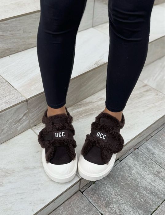 Зимові кеди з пушком, утеплені кеди, зимове взуття, взуття ugg, ugg