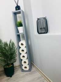 NOWOŚĆ stojak na papier toaletowy- szary-  0353