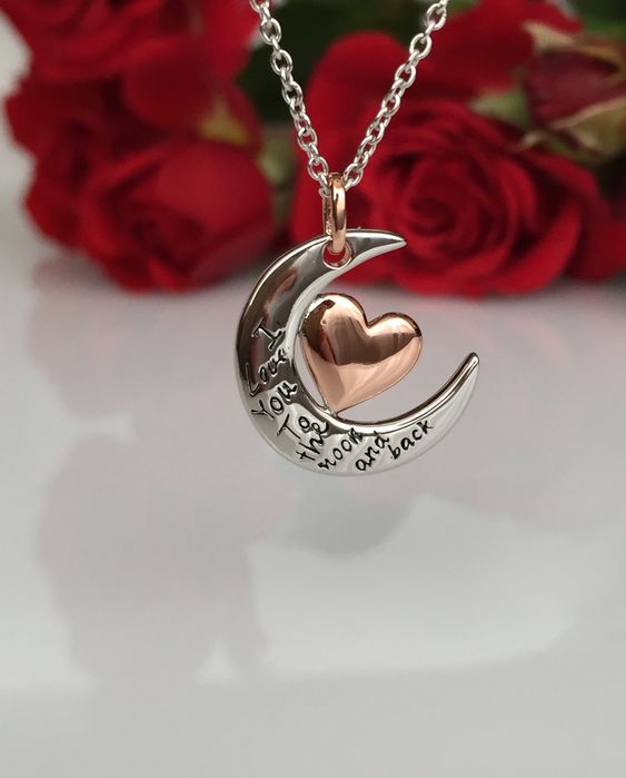 Срібна цепочка Xenox, Місяць & Серце, Австрія