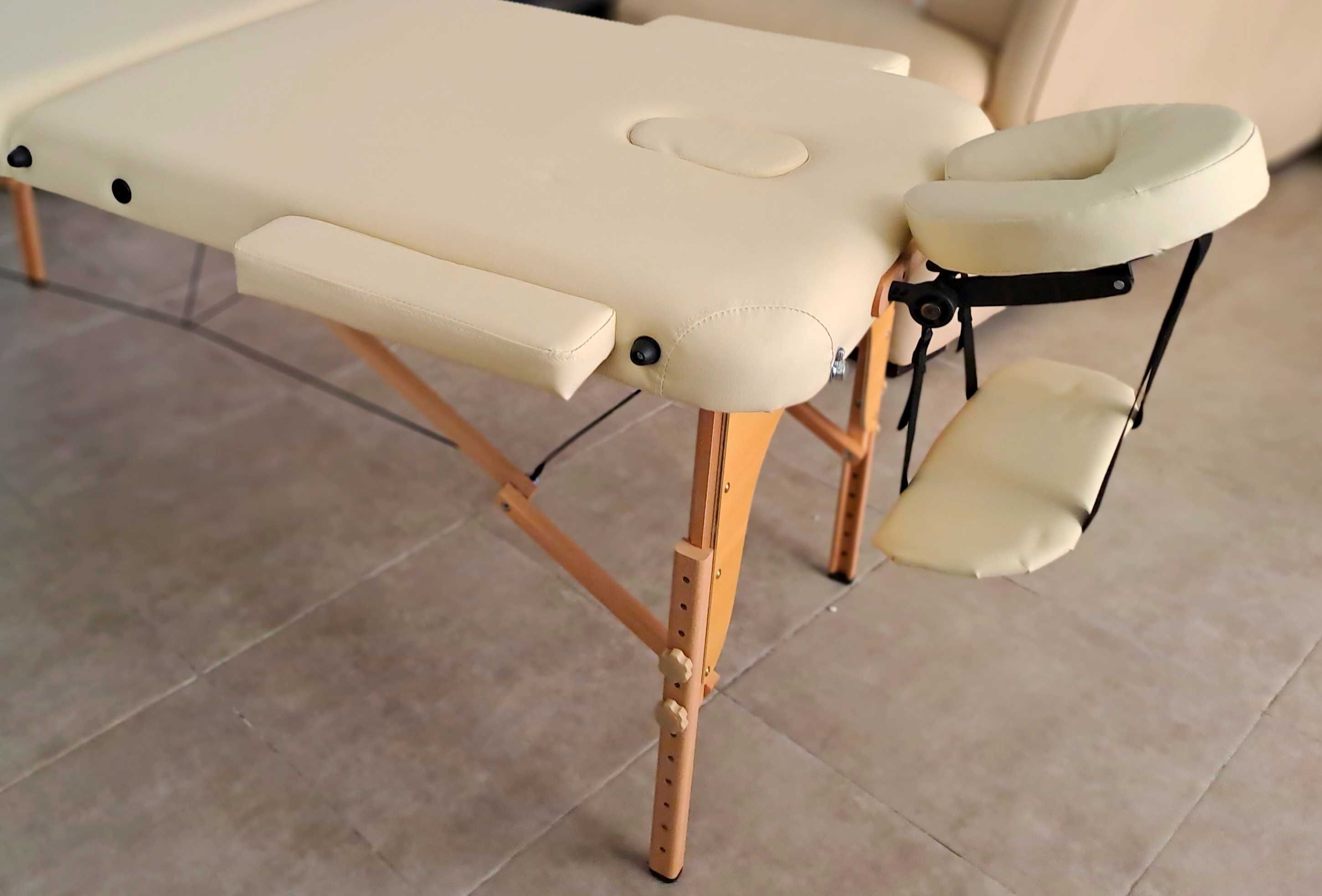 Mesa de massagem, dobrável, nova, usada poucas vezes.