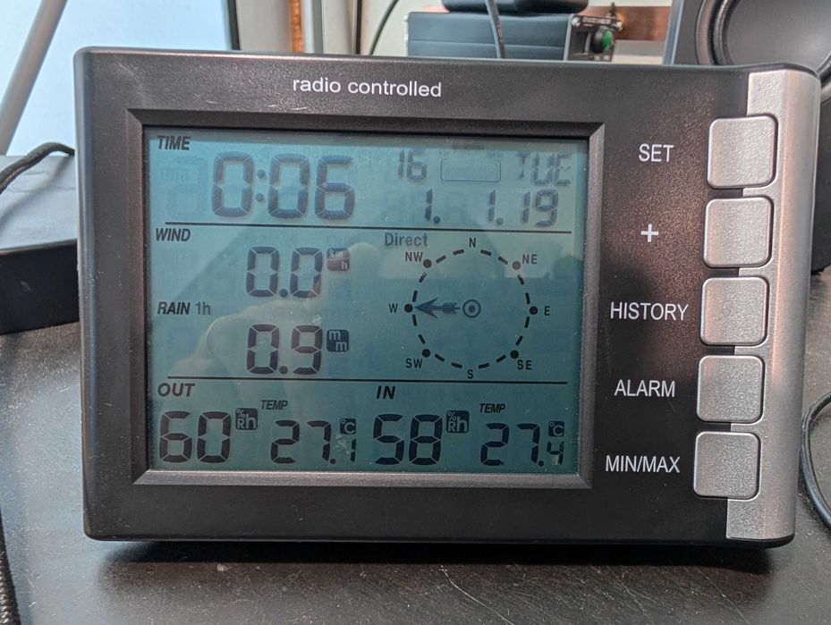 Estação meteorológica sem fios completa